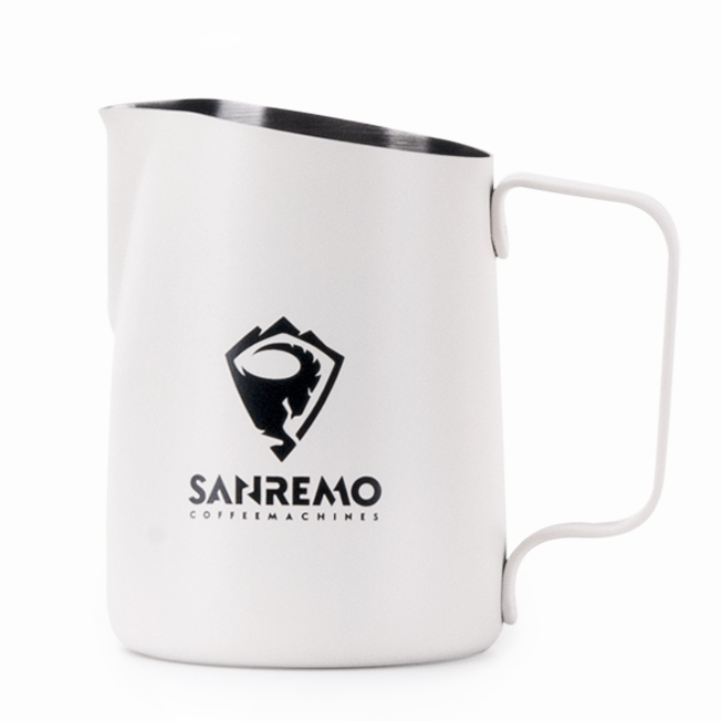 Tiamo 斜口拉花杯450cc尖口設計 義大利SANREMO品牌合作款  |SANREMO 咖啡機