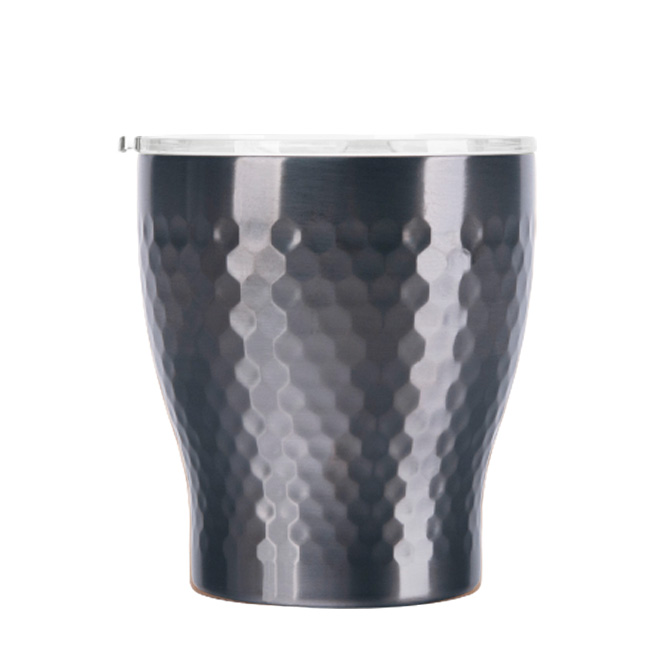 Tiamo 陶瓷塗層真空保溫錘紋杯 230ml 鈦黑  |保溫杯 / 保溫瓶 / 保溫壺