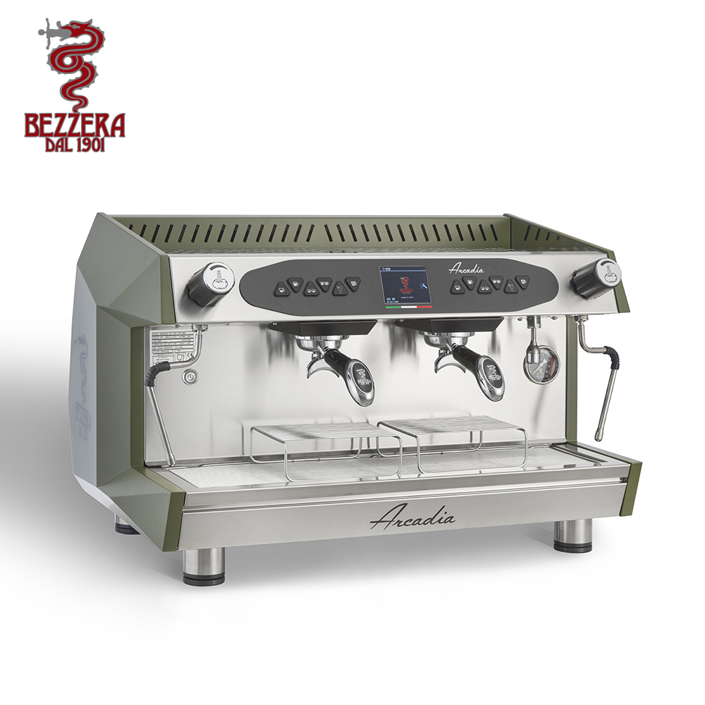 Bezzera 貝澤拉 Arcadia DE-PID 2GR 220V 雙孔營業機 (霧軍綠)  |BEZZERA 營業用 咖啡機