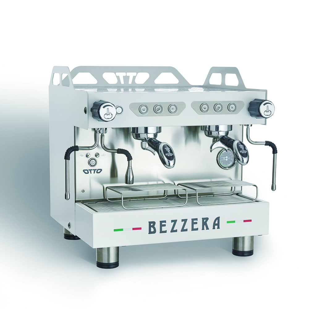 BEZZERA 貝澤拉 OTTO COMPACT DE 雙孔營業用咖啡機 (白) 220V