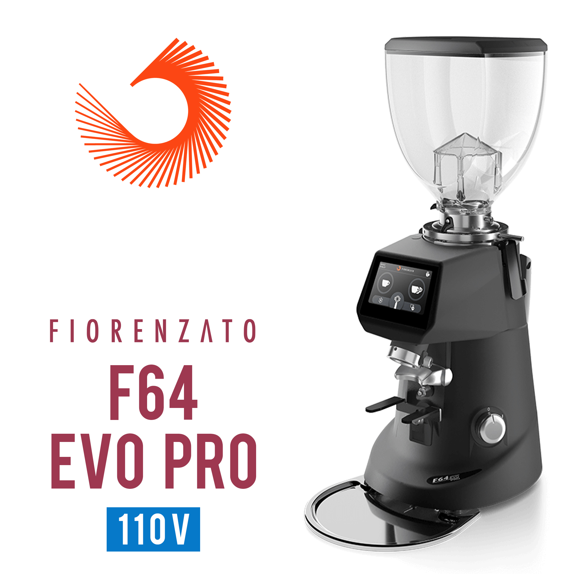 Fiorenzato F64 EVO PRO 營業用磨豆機110V 霧黑  |營業級磨豆機