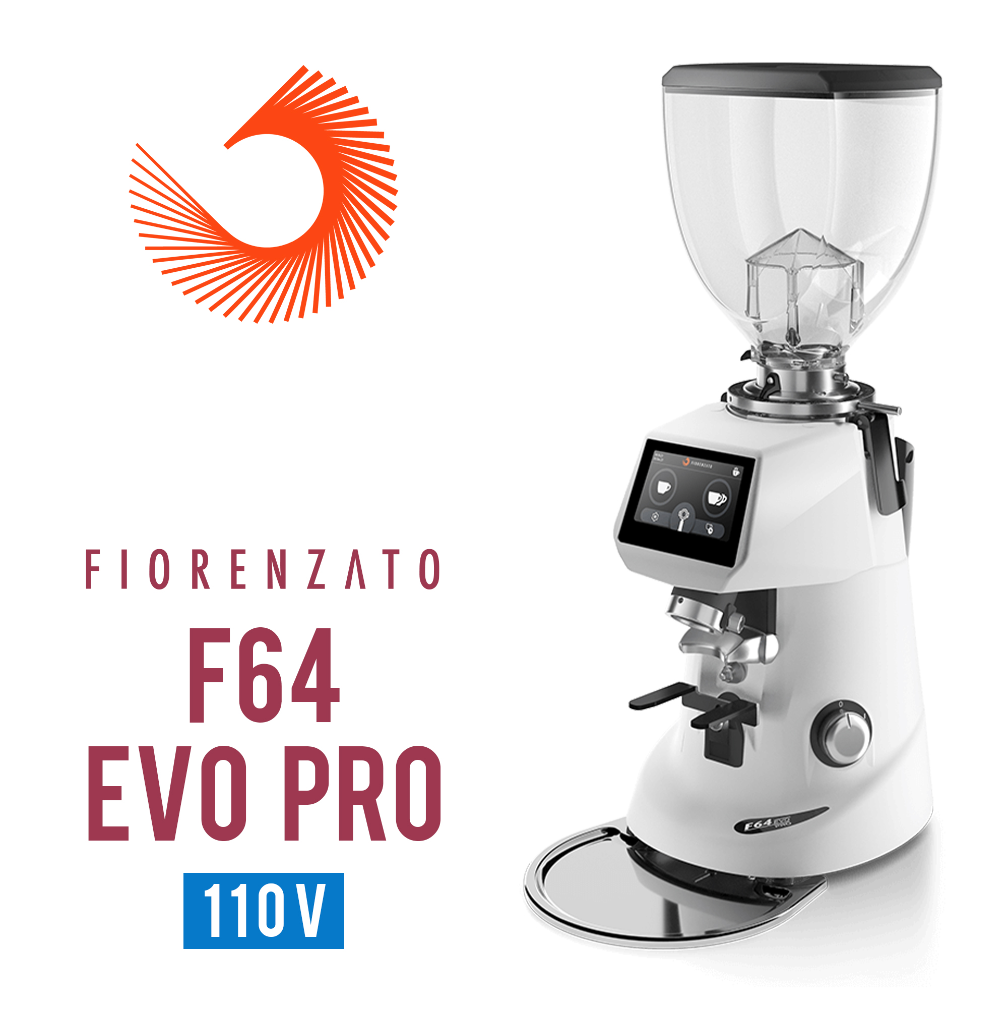 Fiorenzato F64 EVO PRO 營業用磨豆機(白)110V  |營業用磨豆機