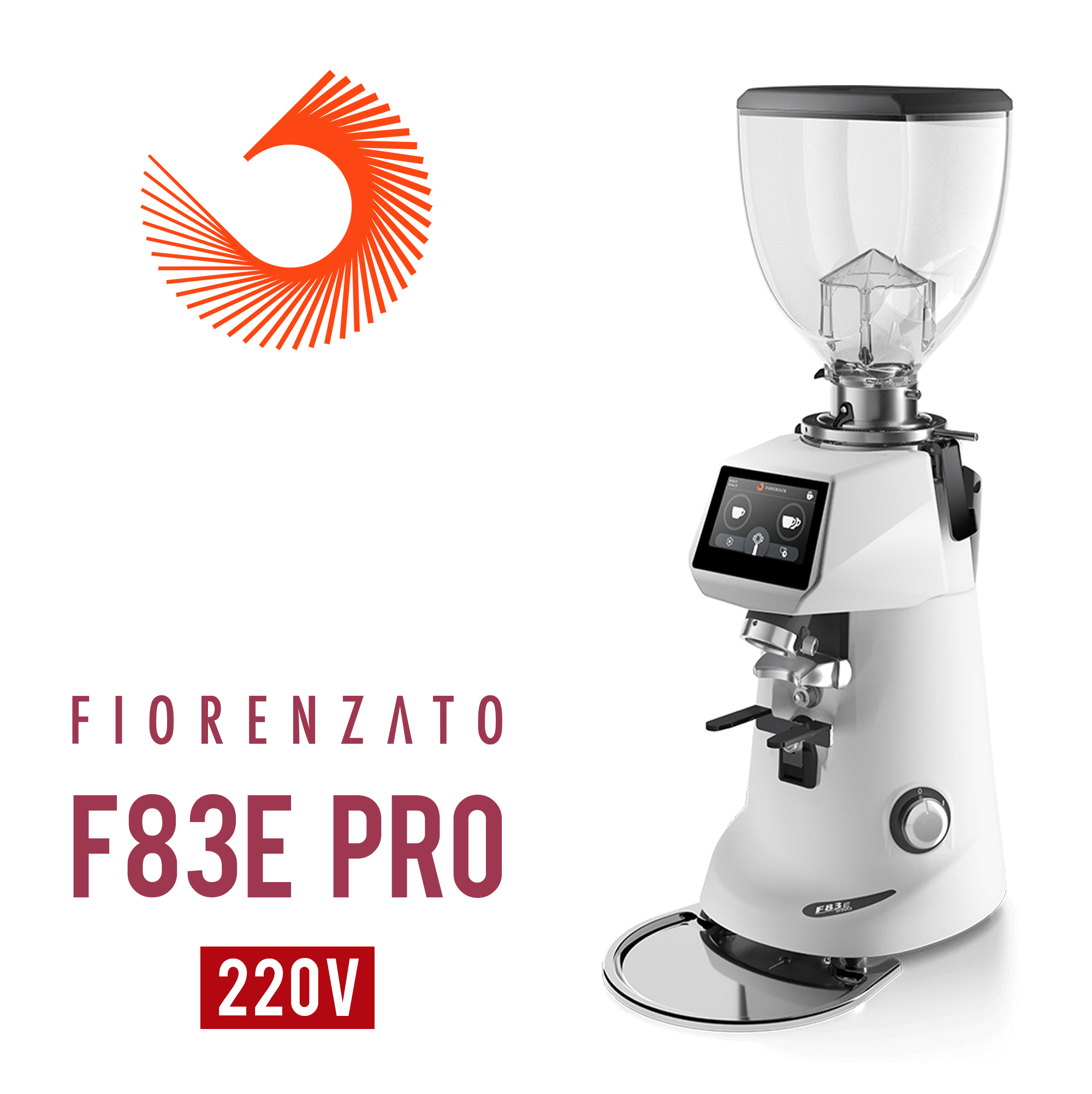 Fiorenzato F83E PRO 營業用磨豆機(白)220V  |營業用磨豆機