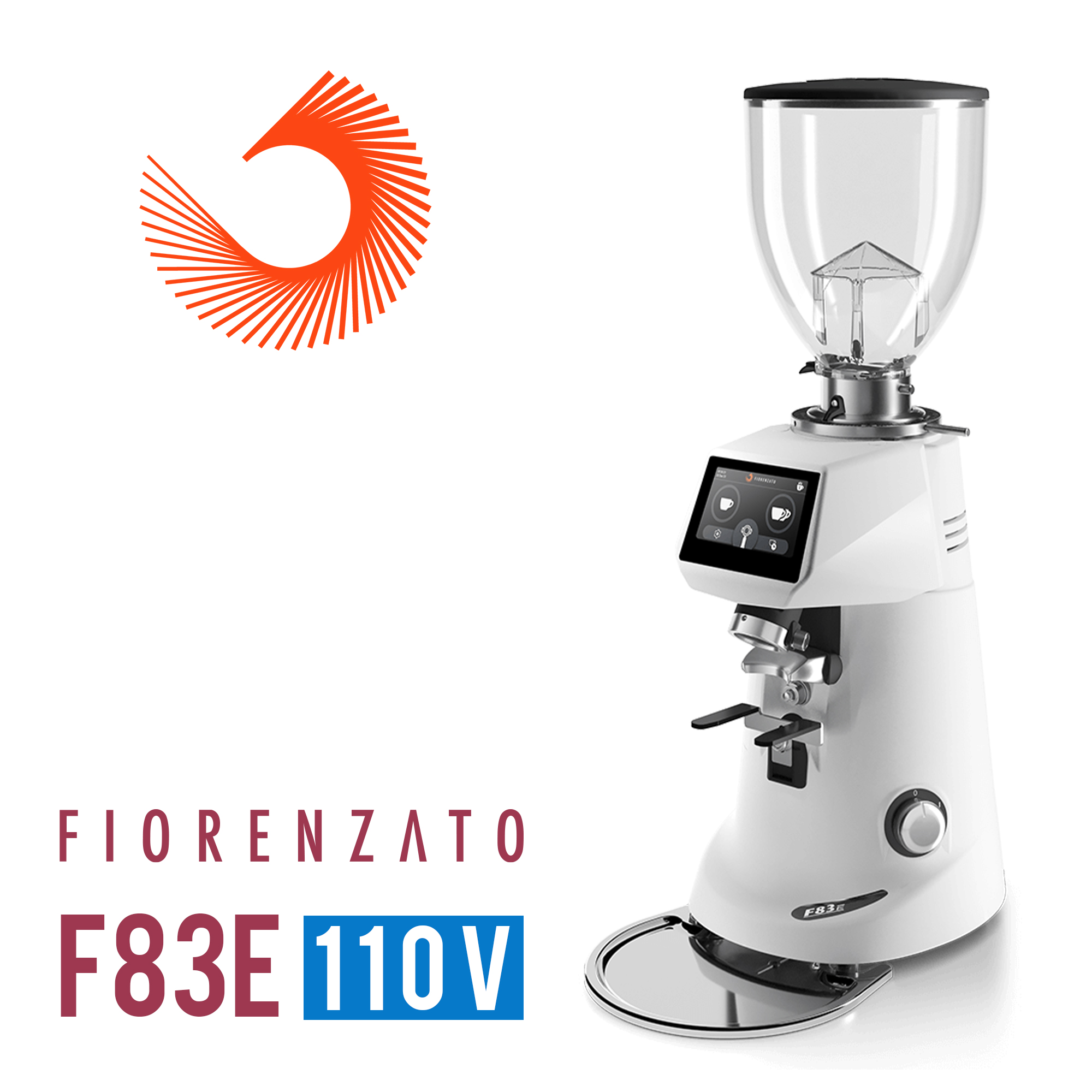 Fiorenzato F83E 磨豆機110V-白色  |營業用磨豆機