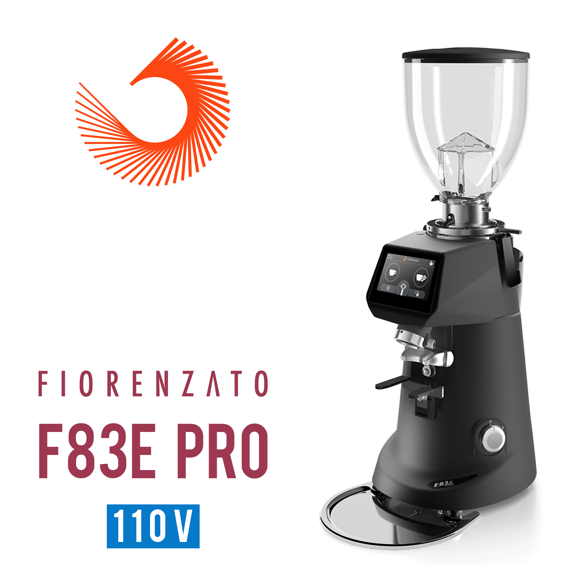 Fiorenzato F83E PRO 營業用磨豆機110V 霧黑  |營業用磨豆機
