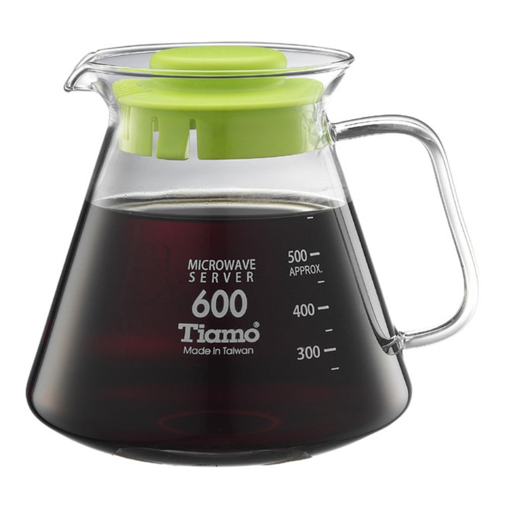 Tiamo 耐熱玻璃咖啡花茶壺600cc 通過SGS檢測  |玻璃咖啡壺