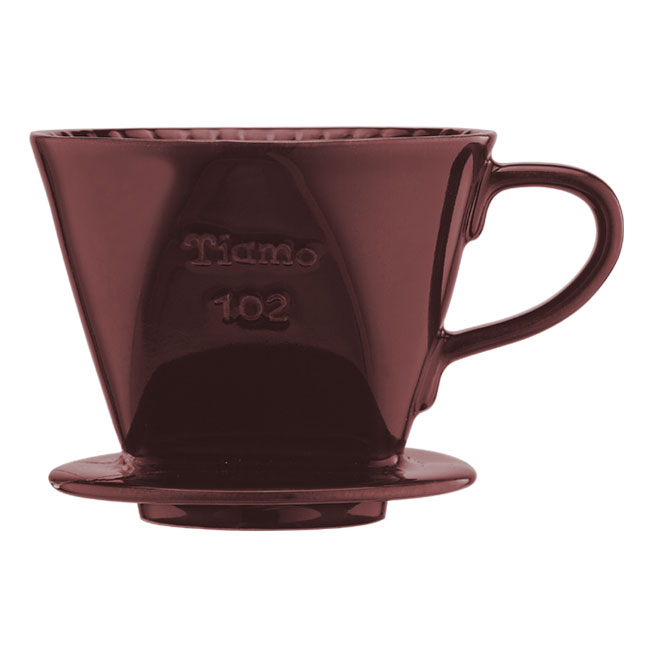 【停產】TIAMO 102 硬質白瓷 咖啡濾器組 咖啡 附量匙滴水盤  |【停產】非電器產品