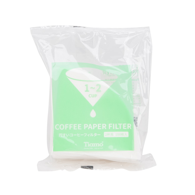 V01 圓錐咖啡濾紙 1-2人 100入 有漂白 袋裝  |錐型咖啡濾杯 / 濾紙