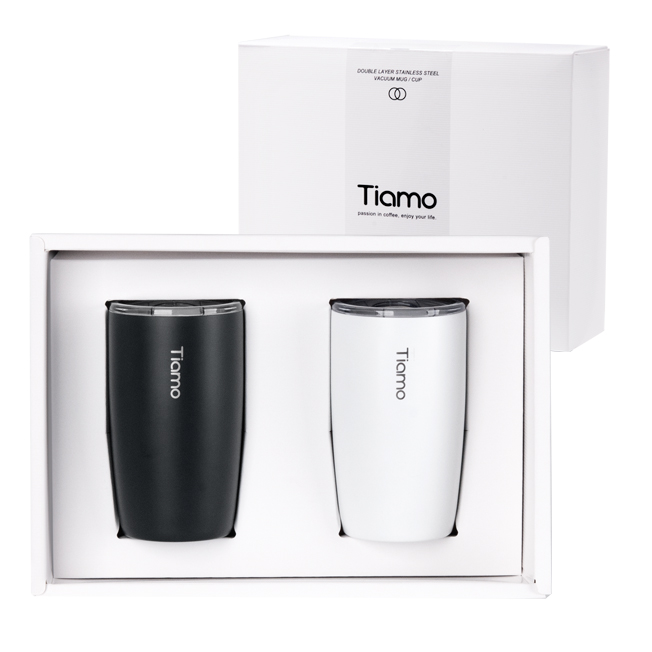 Tiamo 對杯禮盒 - 陶瓷塗層真空保溫隨手杯 250ml  |吉時好禮！禮盒專區