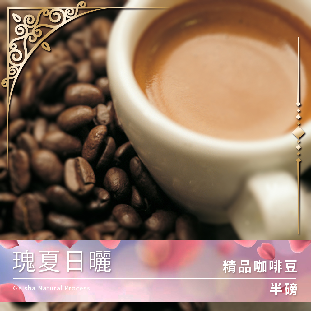 Tiamo 限量預定 - 精品咖啡豆 瑰夏日曬 半磅 (不列入買三送一)